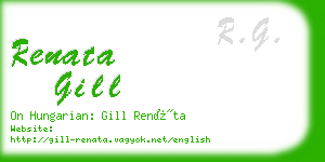 renata gill business card